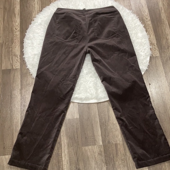 Eileen Fisher straight leg Velvet Suede Pants/Jeans Size Petite Small - Picture 4 of 6
